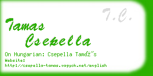 tamas csepella business card